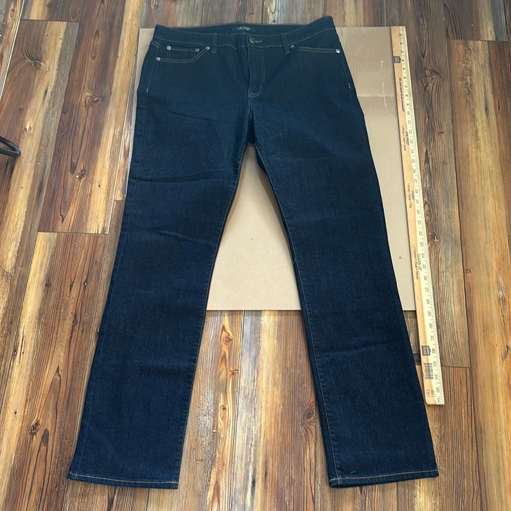 Lauren Ralph Lauren Modern Curvy Straight Leg Jeans Sz 14